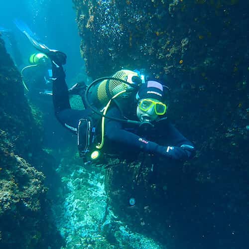 Diving with Nic